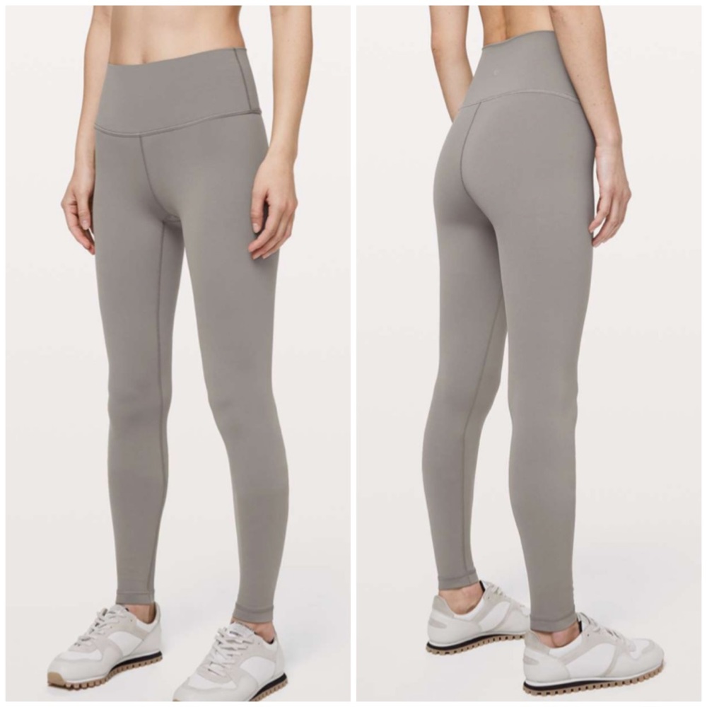 Lululemon wunder under leggings tights carbon dust